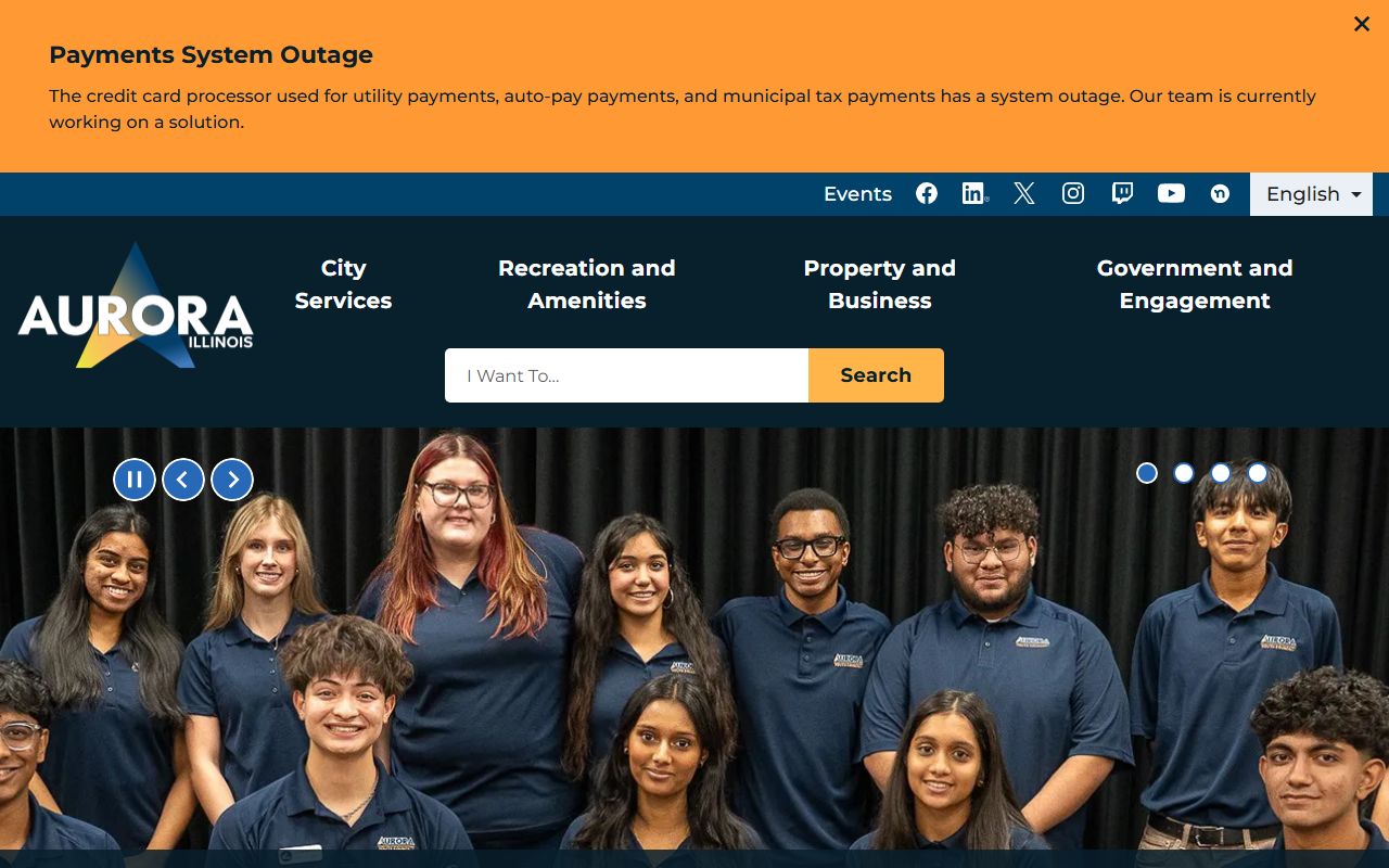Aurora city website for Aurora property tax records