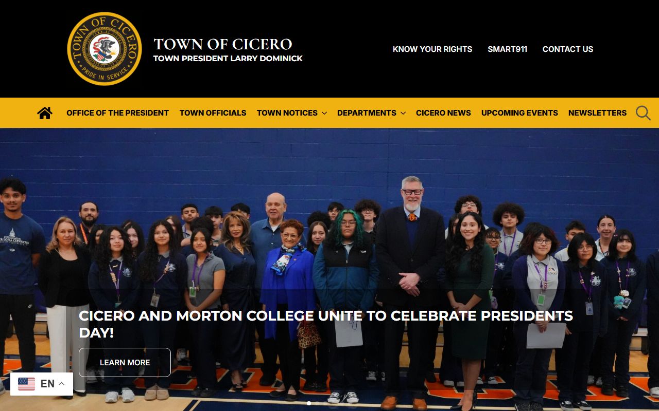 Cicero town website for Cicero property tax records