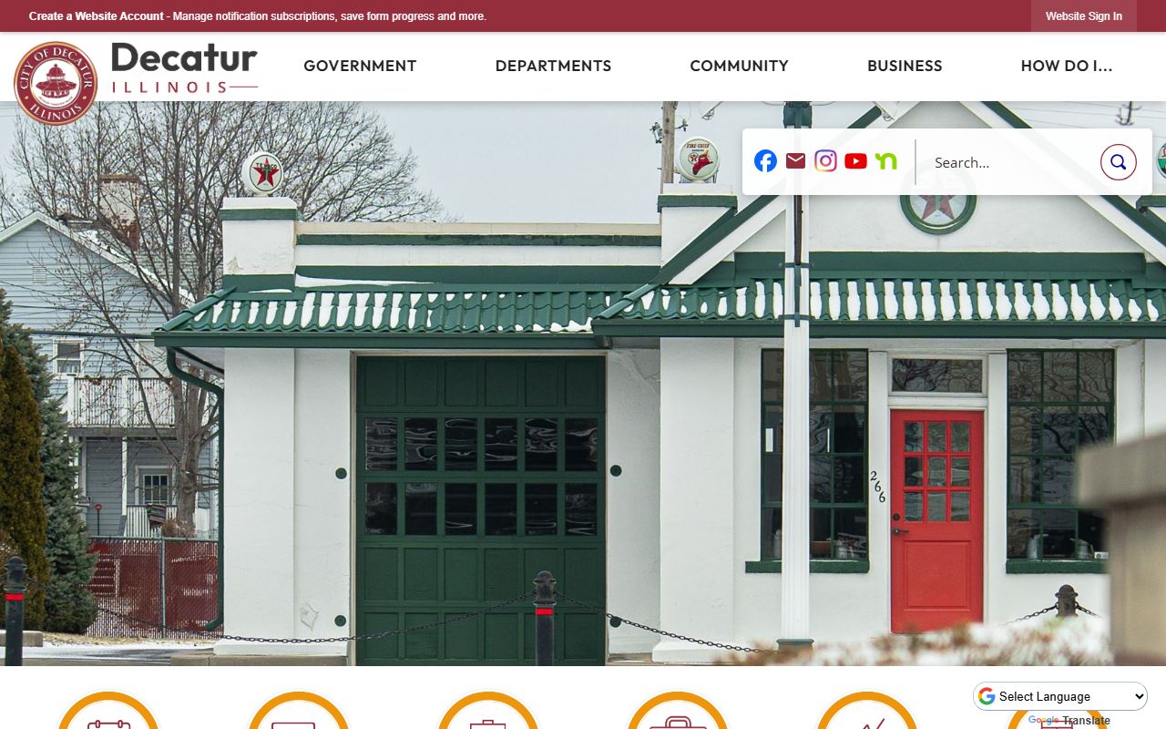 Decatur city website for Decatur property tax records