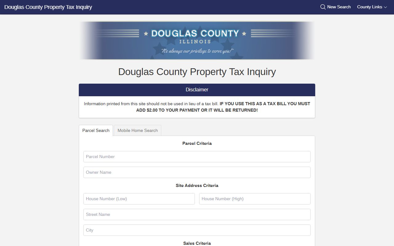 Douglas County tax search portal for looking up property tax records