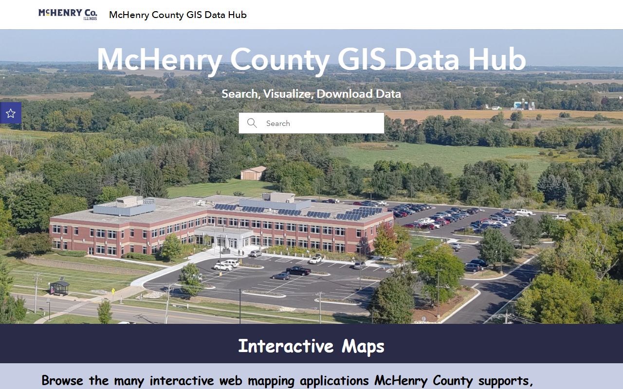 McHenry County GIS data hub for McHenry County property tax records